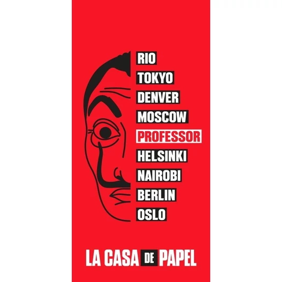 La Casa De Papel - A Nagy Pénz Rablás  -Törölköző