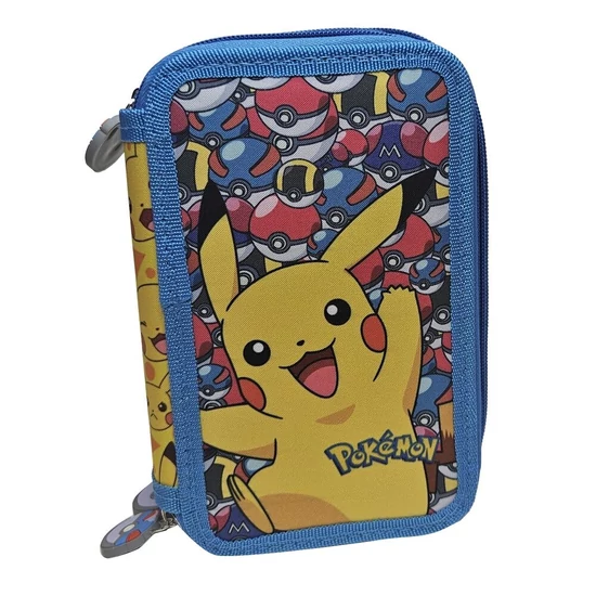 Pokémon - Pikachu - 3 Szintes Töltött Tolltartó