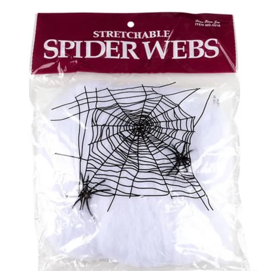 Fehér Pókháló Dekor Pókokkal