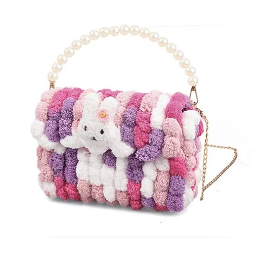 Kreatív Bolyhos Pomponos Táska Készítő Készlet