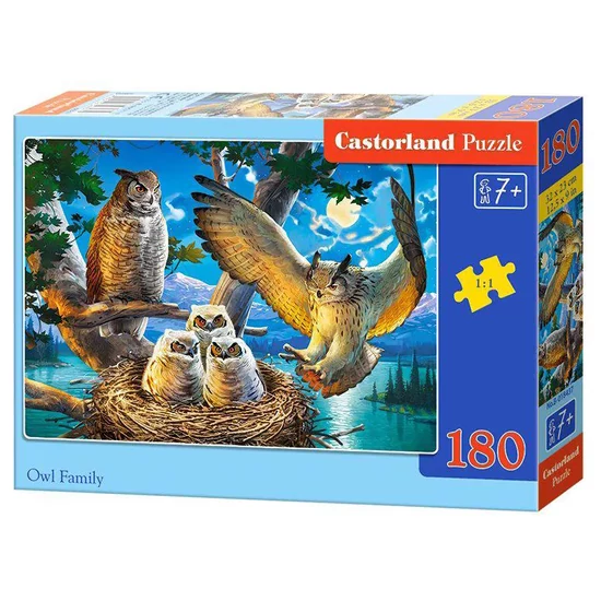 180db-os Puzzle Bagoly Család 