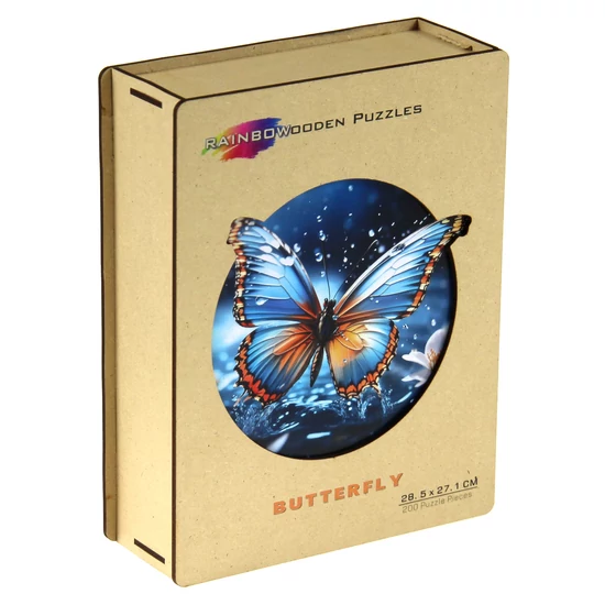 200db-os Fa Puzzle Pillangó (FSC-wood)