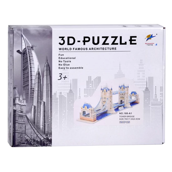 3D Puzzle - Tower Híd - 120 Darabos