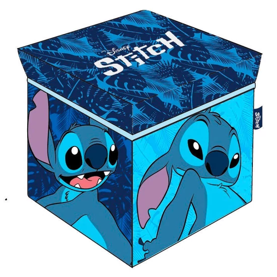 Lilo és Stitch - Stitch Kék Tároló Zsámoly 30cm