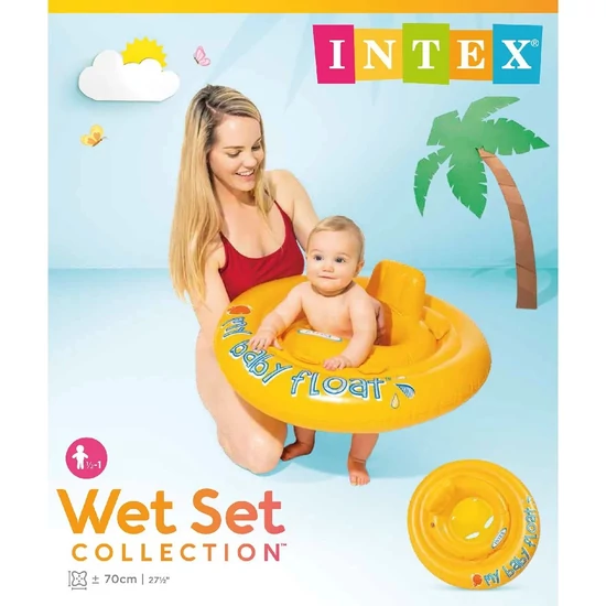 Intex Bébi Beleülős Sárga Úszógumi