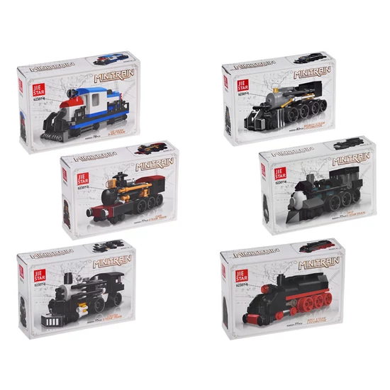 Építő Blokkok: 1db Mini Vonat Többféle - Véletlenszerű Mintában